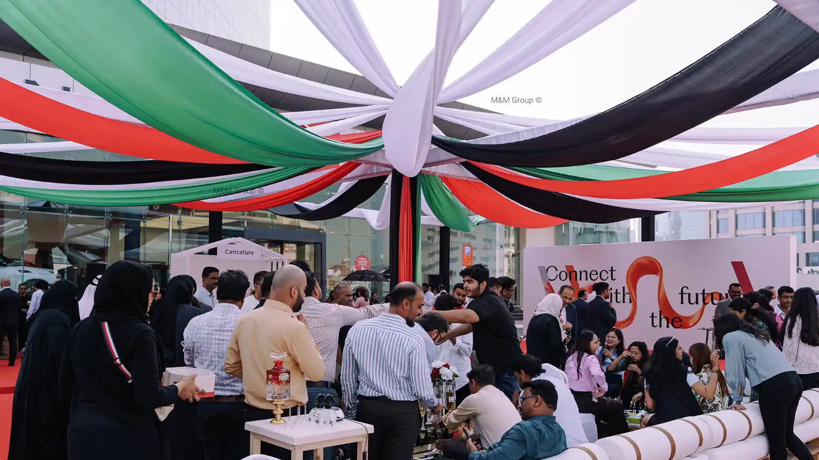 Corporate UAE National Day celebration activation for AW Rostamani in Dubai