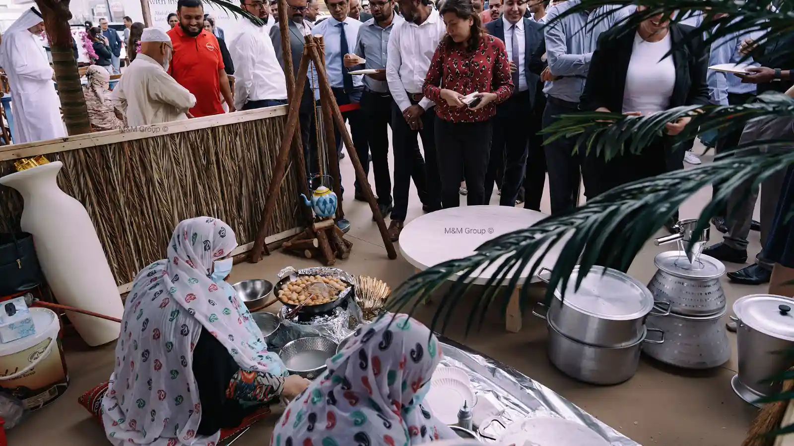 Traditional Emirati food activation during AW Rostamani UAE National Day celebration