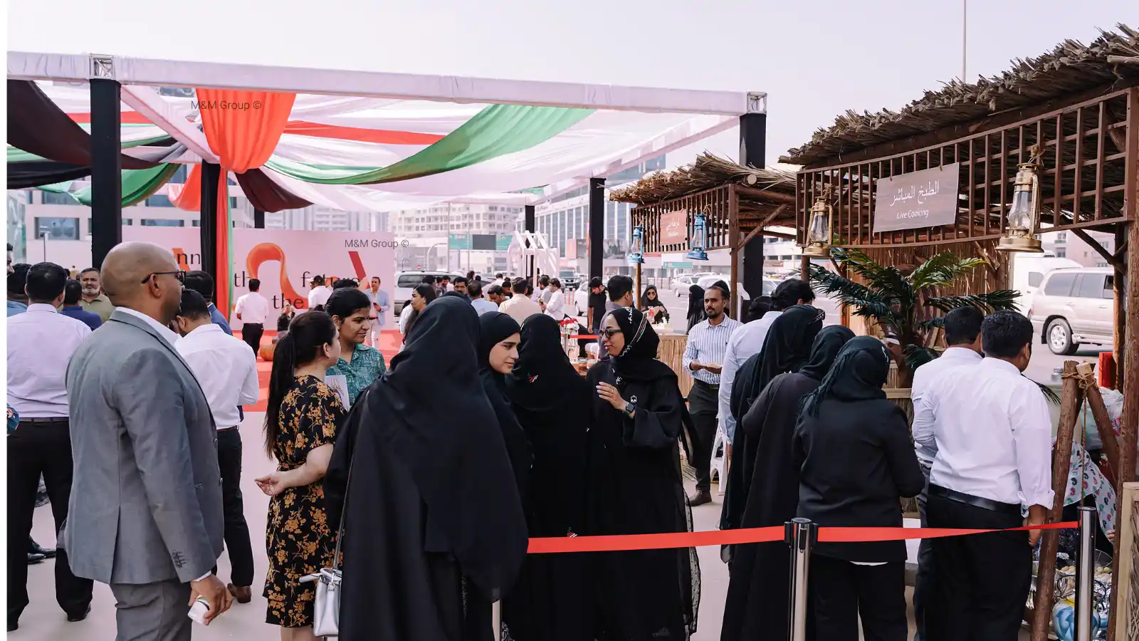Guests attending AW Rostamani UAE National Day cultural activation in Dubai