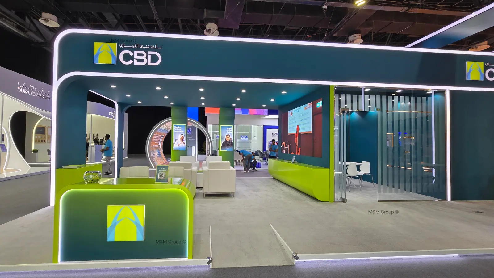 Commercial Bank of Dubai Ru’ya Career Fair stand reception in Dubai