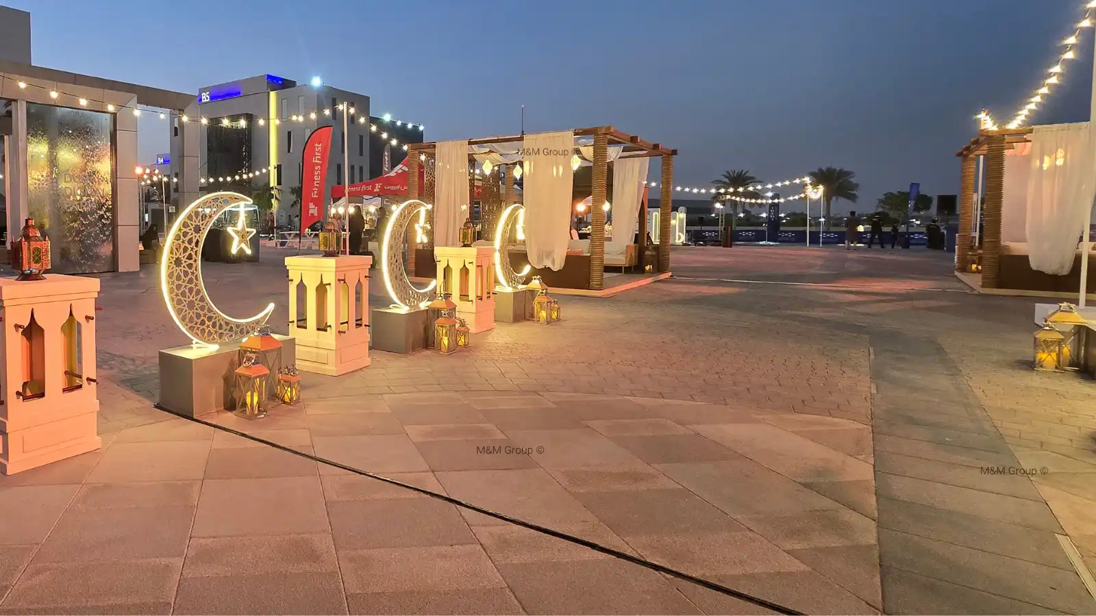 ديكور مسار الدخول لسحور DSO الرمضاني في دبي